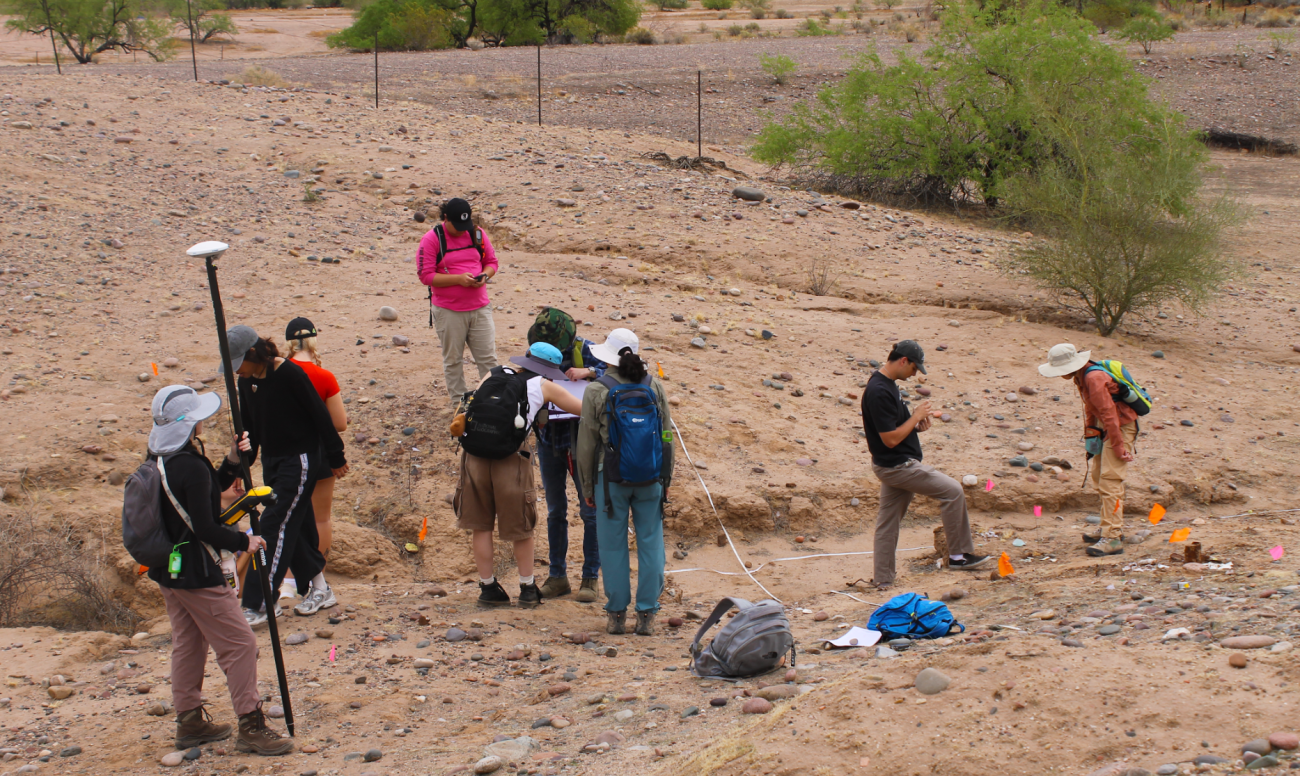 Field school students